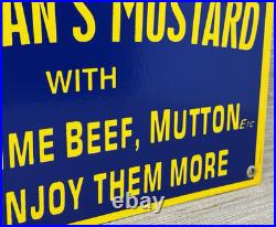 Vintage Colman's Mustard Porcelain Sign Oil Gas Station Restaurant Diner Ketchup Vintage Colman's Mustard Porcelain Sign Oil Gas Station Restaurant Diner Ketchup