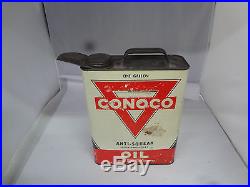 Vintage Conoco 1 Gallon Oil Can N-154