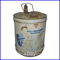 Vintage Conoco All Season Super Motor Oil 5 Gallon Can. RARE Example. 10w30 Vintage Conoco All Season Super Motor Oil 5 Gallon Can. RARE Example. 10w30