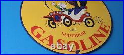 Vintage Conoco Gasoline Porcelain Mr Magoo Ford Auto Car Service Station Sign