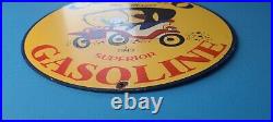 Vintage Conoco Gasoline Porcelain Mr Magoo Ford Auto Car Service Station Sign