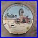 Vintage Convex Indian Motor Old Us Gasoline Oil Gas Pump Enamel Porcelain Sign