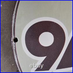 Vintage Convex Union 76 1956 Us Gasoline Oil Gas Pump Enamel Porcelain Sign
