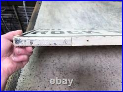 Vintage County Park No Swimming Rock Bottom Wooden Sign Man Cave Fast Ship