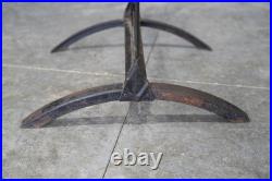 Vintage Curbside Sign Bracket Metal Stand Motor Oil Gas Advertising Gas Station