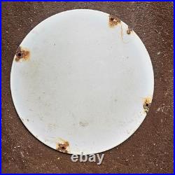 Vintage Dallas Cowboys NFL Horse Gasoline Oil Gas Pump Enamel Porcelain Sign