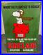 Vintage Dated 1953 Sinclair Aviation Gasoline 15 Porcelain Gas Pump Sign Snoopy