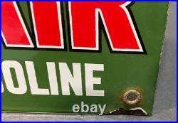 Vintage Dated 1953 Sinclair Aviation Gasoline 15 Porcelain Gas Pump Sign Snoopy