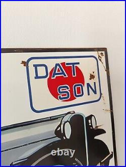 Vintage Datsun Advertising Signs-Porcelain Sign-Car Dealership DAT 91 type 10 Vintage Datsun Advertising Signs-Porcelain Sign-Car Dealership DAT 91 type 10