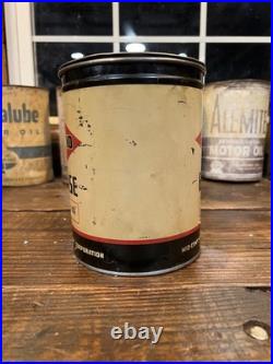 Vintage Diamond Grease 5 lb Tin Can Gas & Oil Advertising Can