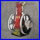 Vintage Die Cut Gas Or Ihc Old Us Gasoline Oil Gas Pump Enamel Porcelain Sign