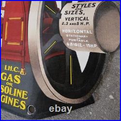 Vintage Die Cut Gas Or Ihc Old Us Gasoline Oil Gas Pump Enamel Porcelain Sign Vintage Die Cut Gas Or Ihc Old Us Gasoline Oil Gas Pump Enamel Porcelain Sign