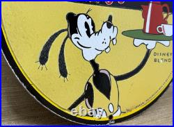 Vintage Disney Coffee Porcelain Sign Gas Station Oil Tea Mug Starbucks Goofy Vintage Disney Coffee Porcelain Sign Gas Station Oil Tea Mug Starbucks Goofy