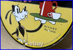 Vintage Disney Coffee Porcelain Sign Gas Station Oil Tea Mug Starbucks Goofy Vintage Disney Coffee Porcelain Sign Gas Station Oil Tea Mug Starbucks Goofy