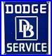 Vintage Dodge Brothers Porcelain Sign Gas Station Pump Plate Motor Oil Gasoline