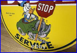 Vintage Dodge Service Porcelain Sign Gas Station Pump Plate Motor Oil Gasoline