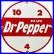 Vintage Dr Pepper Porcelain Sign Gas Station Pump Plate Coca Cola Dew Pepsi Oil