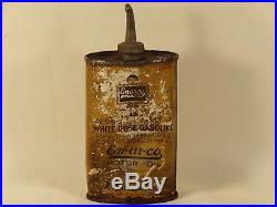 Vintage EN AR CO Can Handy Oiler Household Lead Top Oil Can White Rose Motor Oil