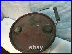 Vintage ESSO Gear Oil Can 5 Gallon wood handle 1950s Garage Gas Oil Advertising
