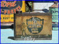 Vintage Early Rare Metal Ivaline Square Motor Winona Oil Co Can Winona MN