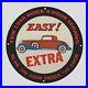 Vintage Easy Extra 1940 Oil Porcelain Gas Pump Sign