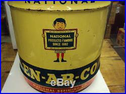 Vintage En-ar-co 5 Gallon Service Station Oil Can 12-z