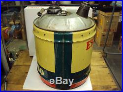 Vintage En-ar-co 5 Gallon Service Station Oil Can 12-z