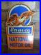 Vintage En-ar-co National Motor Oil 8x 12 Porcelain Sign