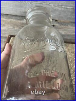 Vintage Enarco Motor Oil Can Jar Bottle Advertising Enarco No. 3