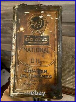 Vintage Enarco Oil Can Canadian Oil Companies