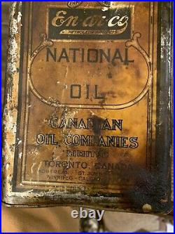 Vintage Enarco Oil Can Canadian Oil Companies