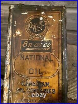 Vintage Enarco Oil Can Canadian Oil Companies