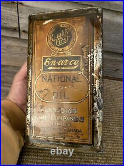 Vintage Enarco Oil Can Canadian Oil Companies