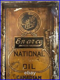 Vintage Enarco Oil Can Canadian Oil Companies