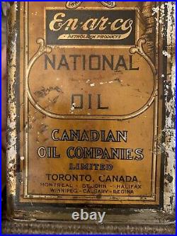 Vintage Enarco Oil Can Canadian Oil Companies