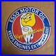 Vintage Esso Boy Motoring Old Us Gasoline Oil Gas Pump Enamel Porcelain Sign