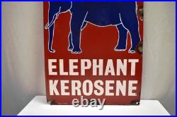 Vintage Esso Elephant Kerosene Porcelain Enamel Petrol Oil Sign Board 24x12 Rare Vintage Esso Elephant Kerosene Porcelain Enamel Petrol Oil Sign Board 24x12 Rare