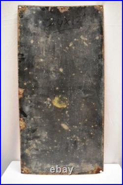 Vintage Esso Elephant Kerosene Porcelain Enamel Petrol Oil Sign Board 24x12 Rare