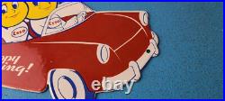 Vintage Esso Gasoline Oil Drop Boy Girl Porcelain Gas Automobile Pump Plate Sign Vintage Esso Gasoline Oil Drop Boy Girl Porcelain Gas Automobile Pump Plate Sign