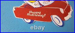 Vintage Esso Gasoline Oil Drop Boy Girl Porcelain Gas Automobile Pump Plate Sign Vintage Esso Gasoline Oil Drop Boy Girl Porcelain Gas Automobile Pump Plate Sign