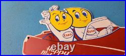 Vintage Esso Gasoline Oil Drop Boy Girl Porcelain Gas Automobile Pump Plate Sign Vintage Esso Gasoline Oil Drop Boy Girl Porcelain Gas Automobile Pump Plate Sign