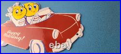 Vintage Esso Gasoline Oil Drop Boy Girl Porcelain Gas Automobile Pump Plate Sign Vintage Esso Gasoline Oil Drop Boy Girl Porcelain Gas Automobile Pump Plate Sign