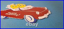 Vintage Esso Gasoline Oil Drop Boy Girl Porcelain Gas Automobile Pump Plate Sign Vintage Esso Gasoline Oil Drop Boy Girl Porcelain Gas Automobile Pump Plate Sign