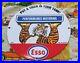 Vintage Esso Gasoline Porcelain Gas Motor Oil Service Station Pump Plate Ad Sign