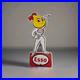 Vintage Esso Gasoline Porcelain Oil Drop Girl Service Station Pump Plate Sign