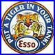 Vintage Esso Gasoline Porcelain Sign Put A Tiger In Your Tank Gas Oil Pump Plate