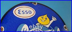 Vintage Esso Gasoline Sign Gas Service Buy Porcelain Sign