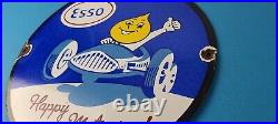 Vintage Esso Gasoline Sign Gas Service Buy Porcelain Sign