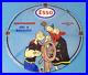 Vintage Esso Gasoline Sign Popeye Marine Gas Service Display Ad Porcelain Sign