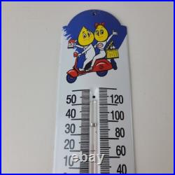Vintage Esso Gasoline Sign Service Pump Ad Sign on Porcelain Thermometer Vintage Esso Gasoline Sign Service Pump Ad Sign on Porcelain Thermometer